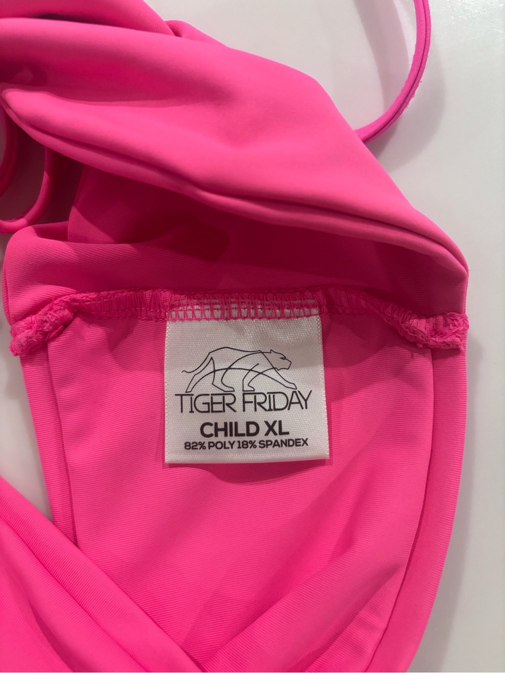 Tiger Friday Kids' Hot Pink top- Child XL